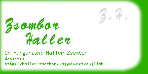 zsombor haller business card